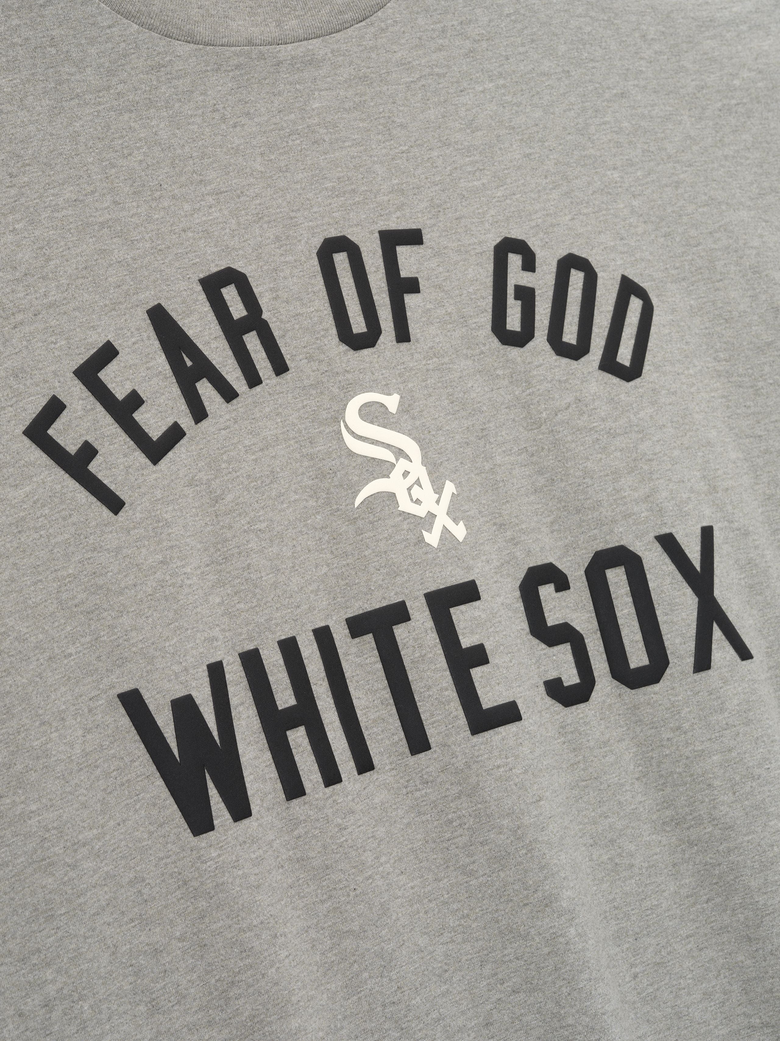 Essentials White Sox 90S Tee Concrete Heather
