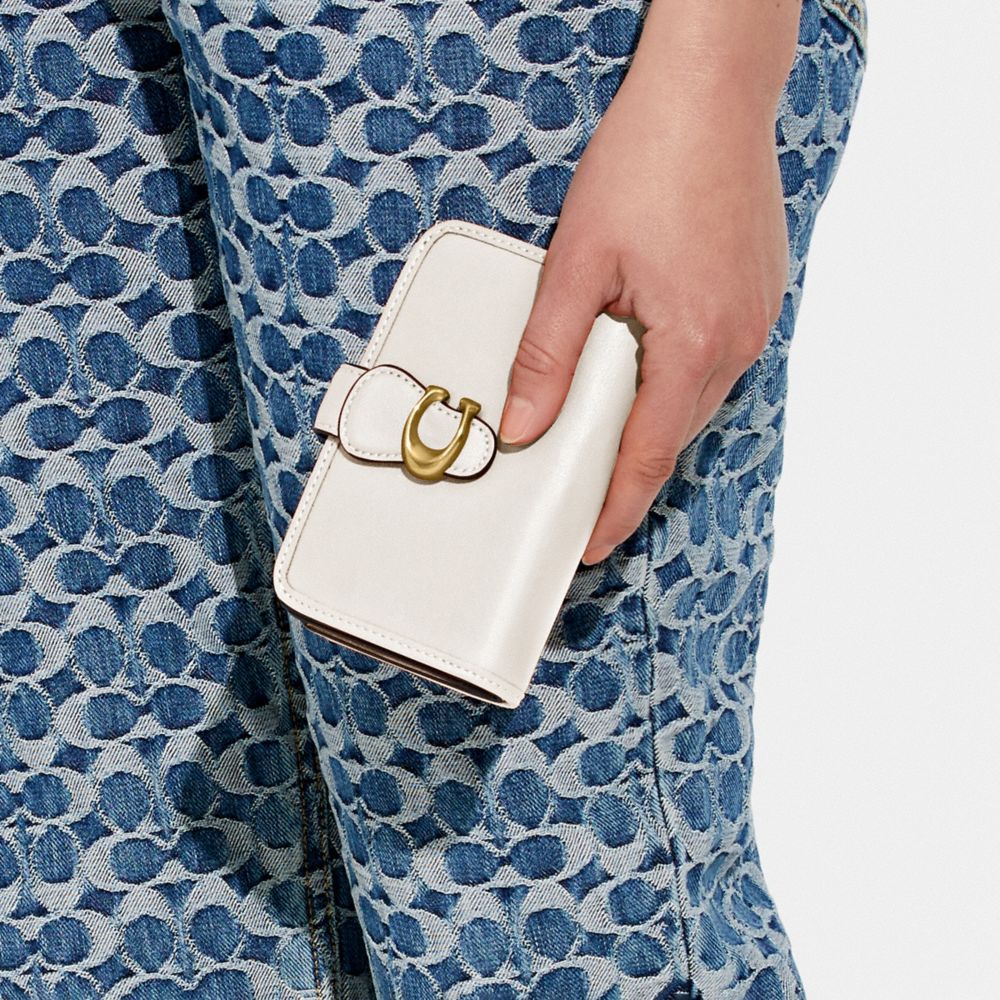 Coach Tabby Medium Wallet Brass/Chalk