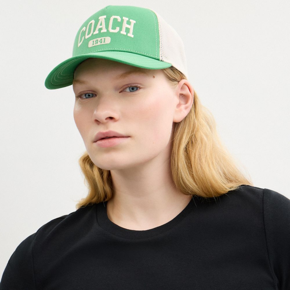 Coach Coach 1941 Embroidered Trucker Hat Kelly