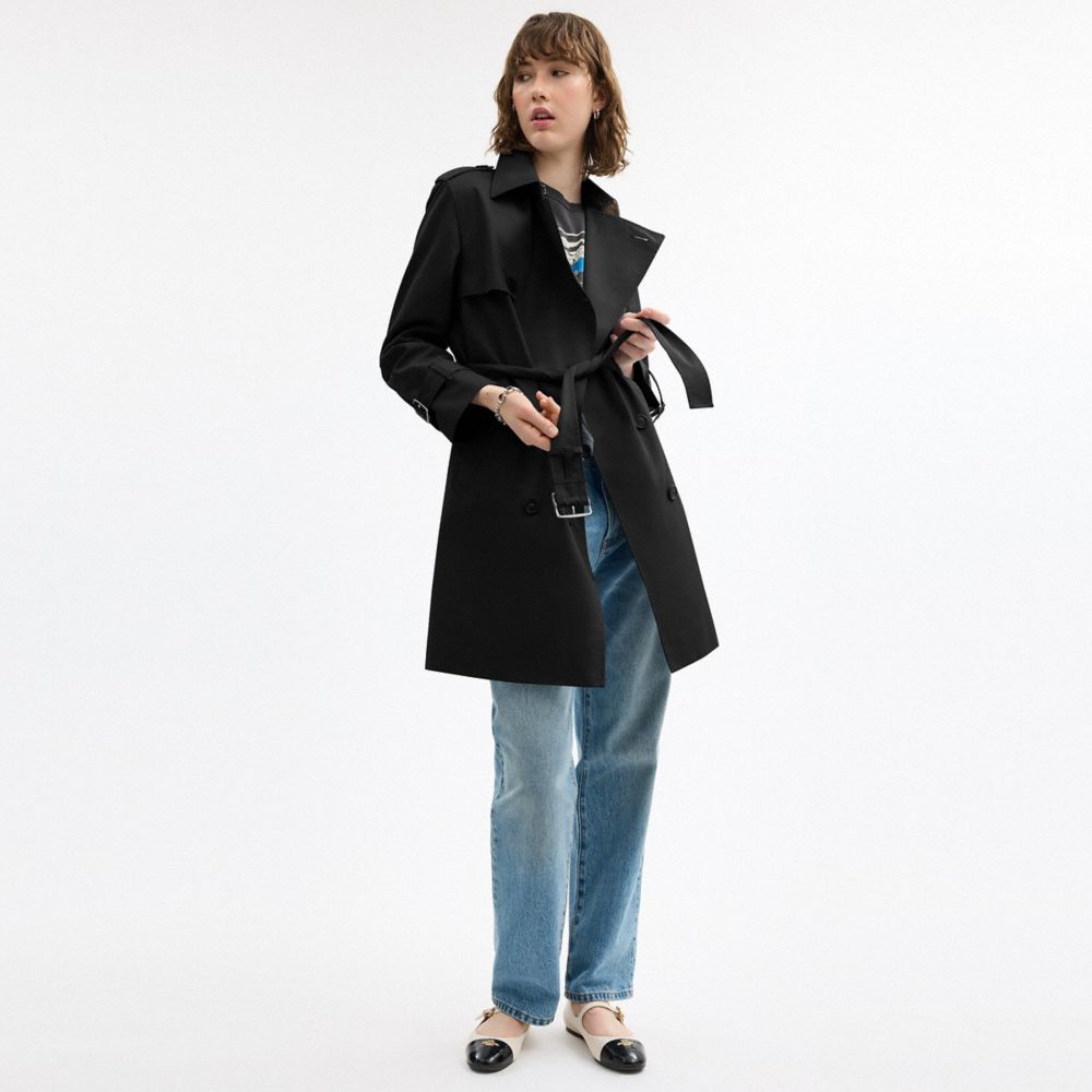 Coach Mid Trench Black