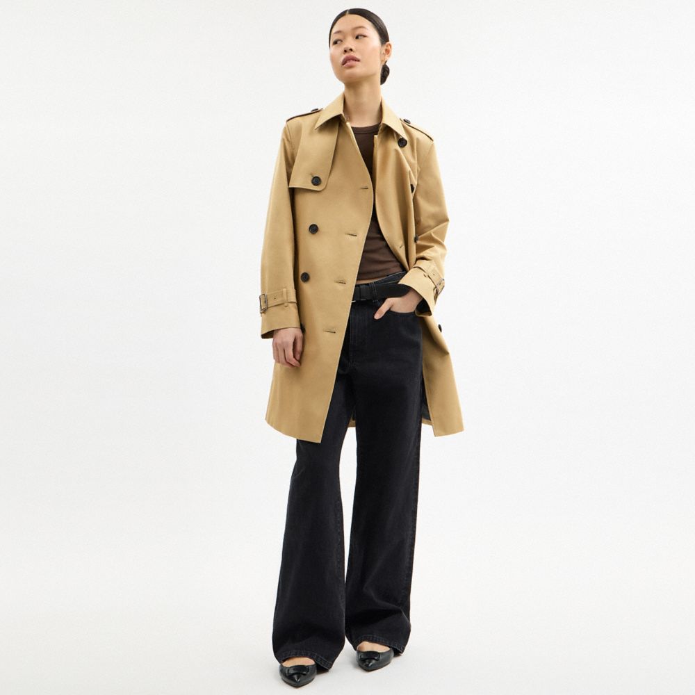 Coach Mid Trench Khaki