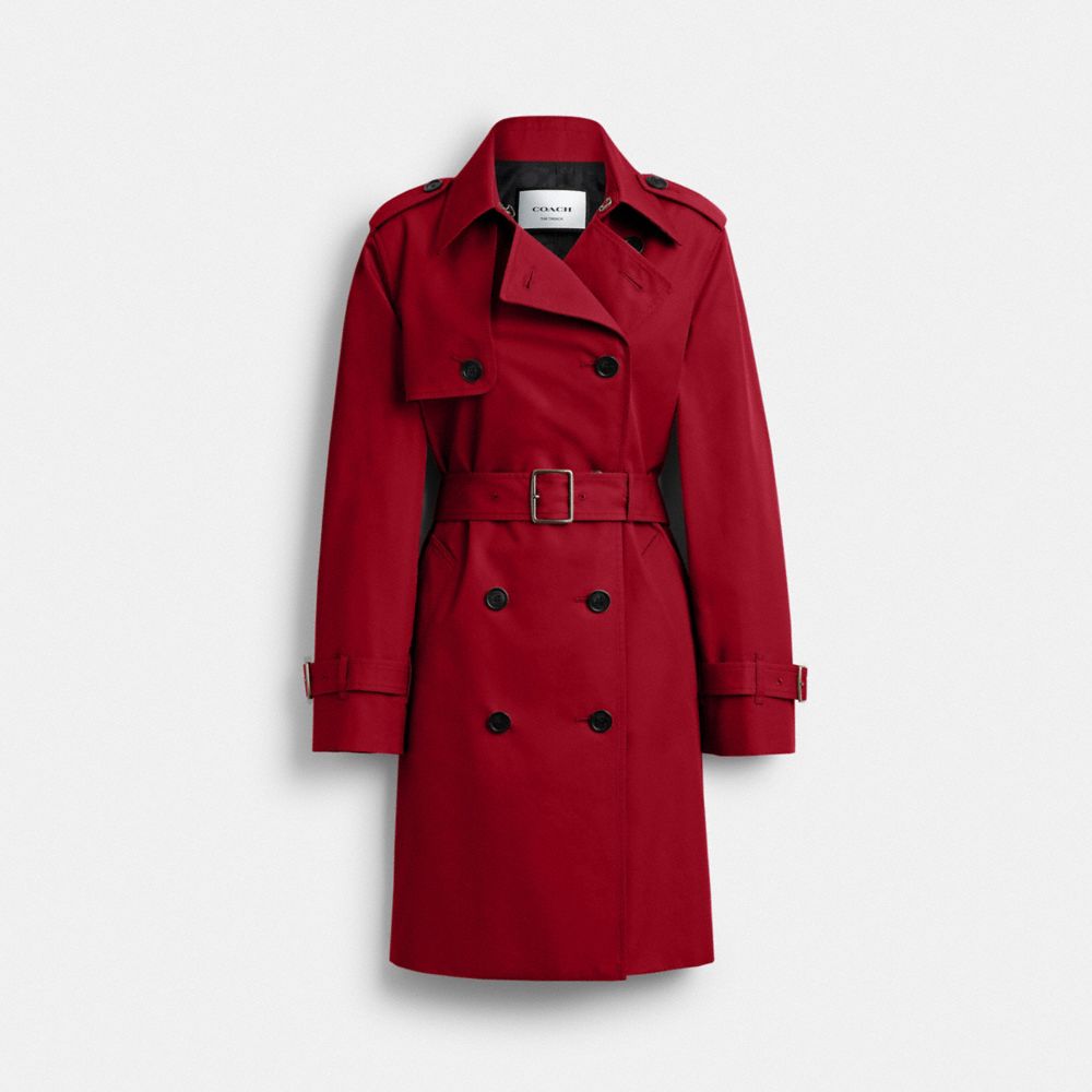 Coach Mid Trench Ruby