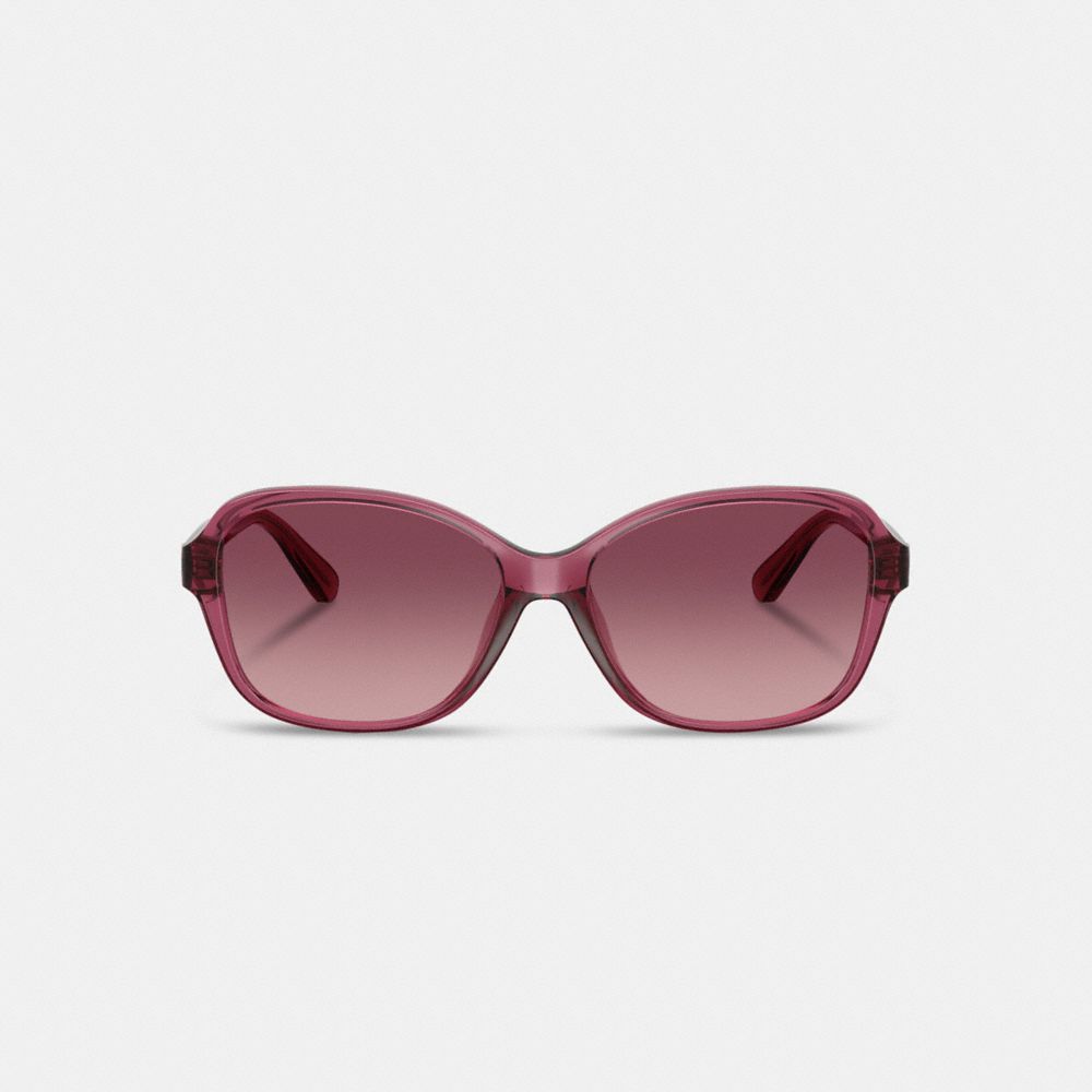 Coach Oversized Oval Sunglasses Berry