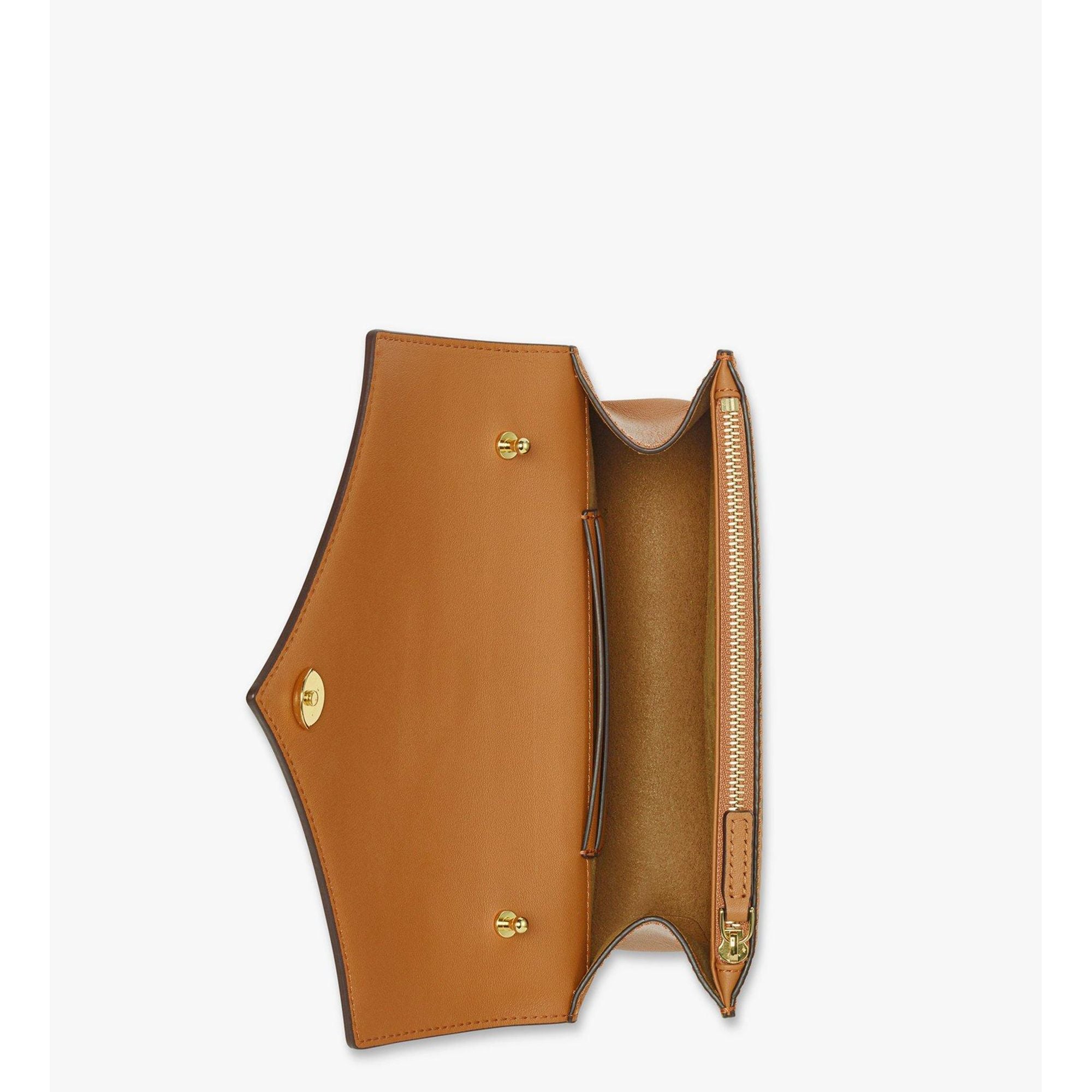 MCM Diamond Shoulder Bag In Visetos Leather Mix