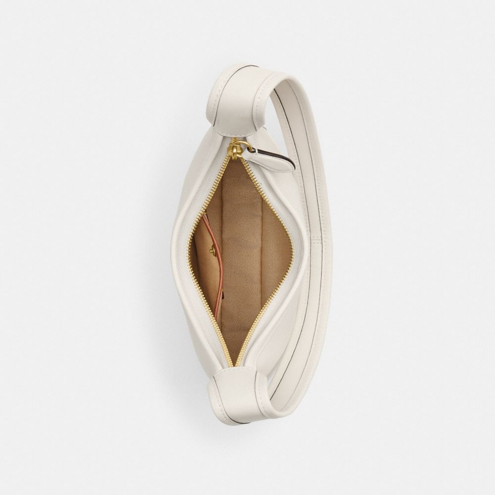 Coach Curve Zip Bag Brass Chalk