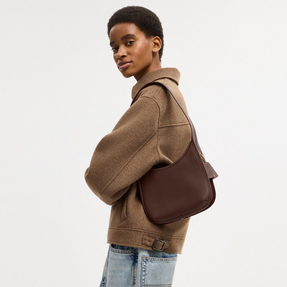 Coach Curve Zip Bag Brass Maple