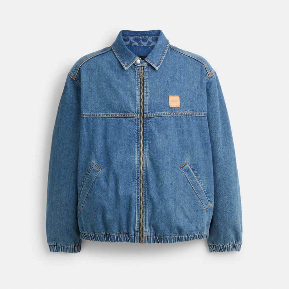 Coach Denim Zip Jacket Western Wash