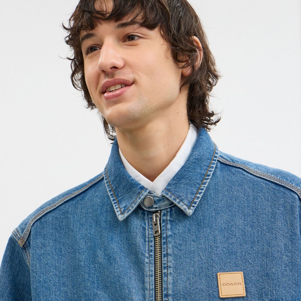 Coach Denim Zip Jacket Western Wash