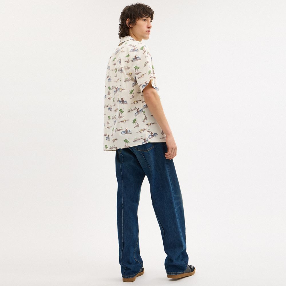 Coach Surf Camp Shirt Multi