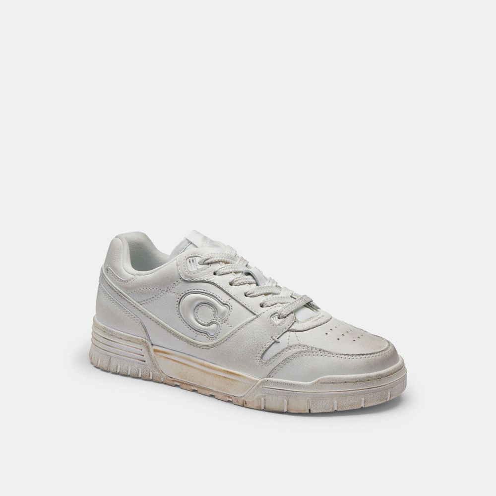 Women's Coach Soho Sneaker In Loved Leather White