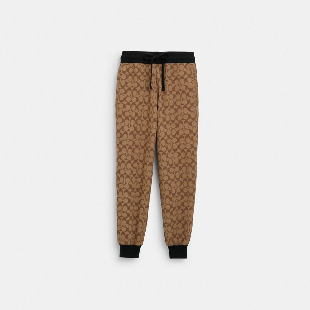Coach Signature Joggers Khaki Multi