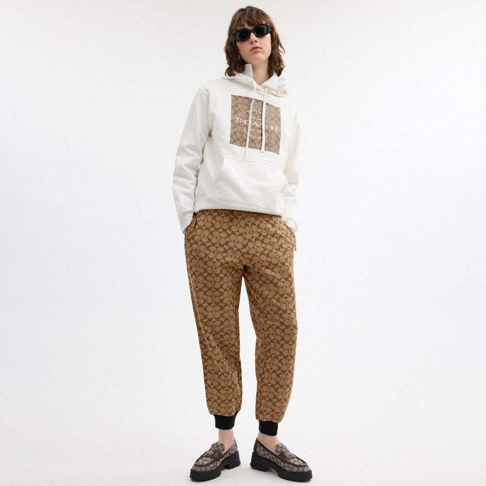 Coach Signature Joggers Khaki Multi