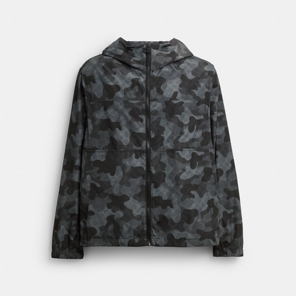 Coach Camo Signature Windbreaker Black Camo