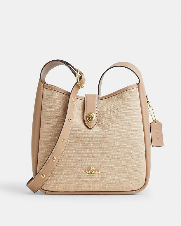 Hadley Convertible Crossbody Bag With Signature Canvas Im-Dark Natural Multi Im-Dark Natural Multi