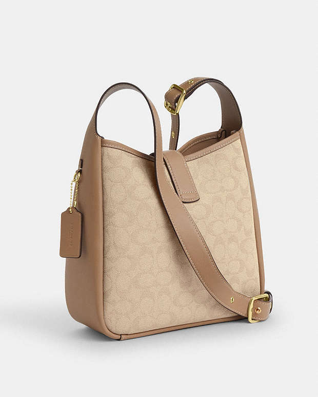 Hadley Convertible Crossbody Bag With Signature Canvas Im-Dark Natural Multi Im-Dark Natural Multi