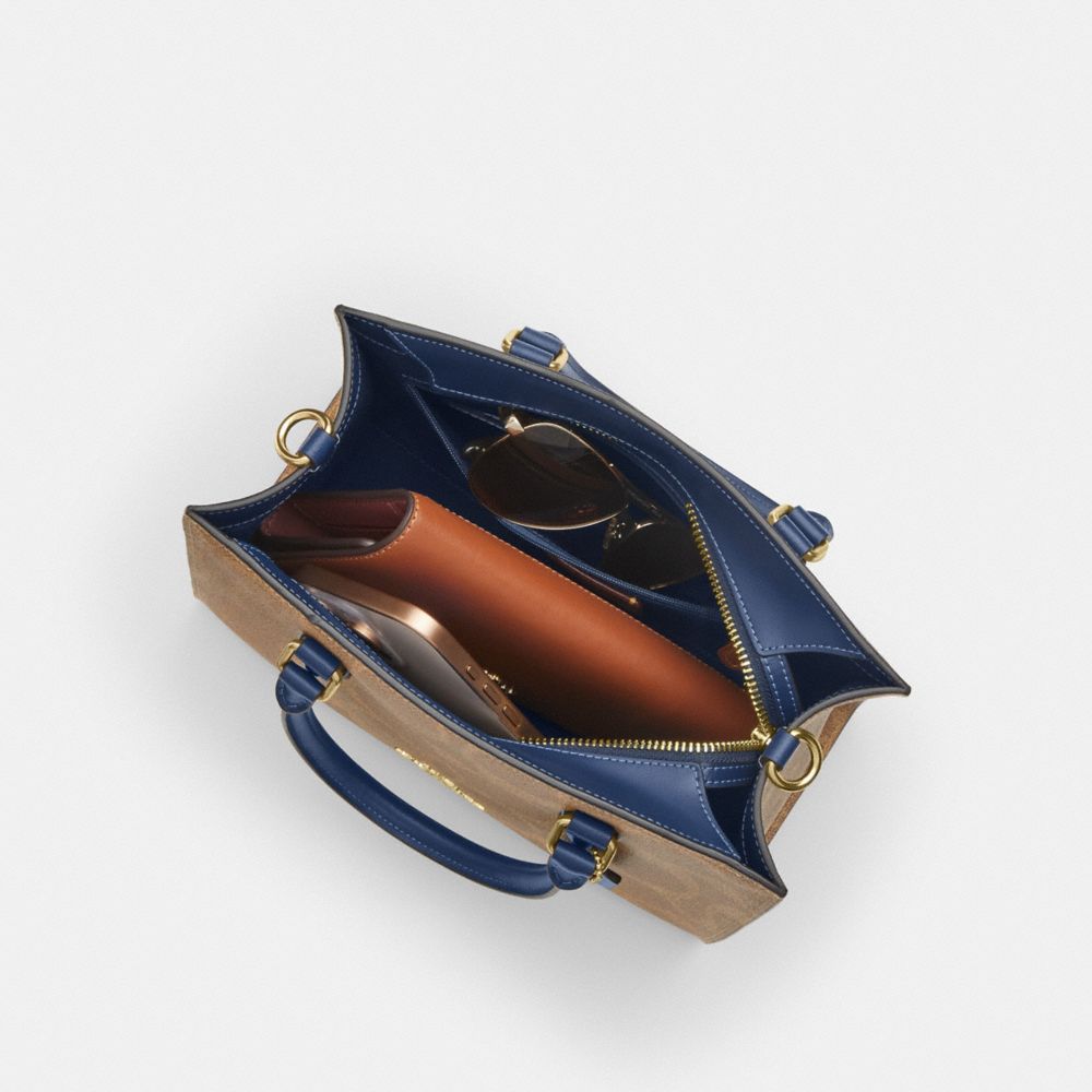 Coach Maggie Small Tote Bag In Signature Canvas Gold