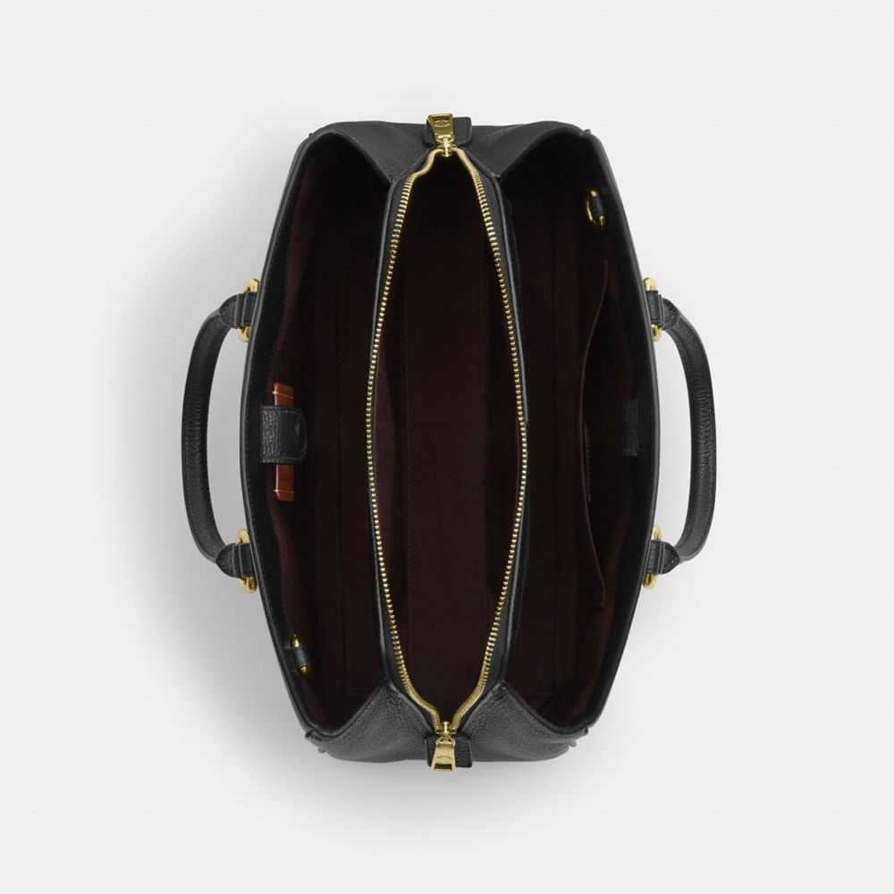 Coach Savannah Carryall Bag Gold Black