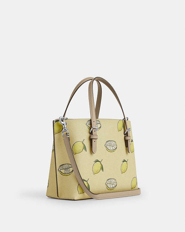 Mollie Tote Bag 25 With Lemon Print Sv-Garden Glade Multi Sv-Garden Glade Multi