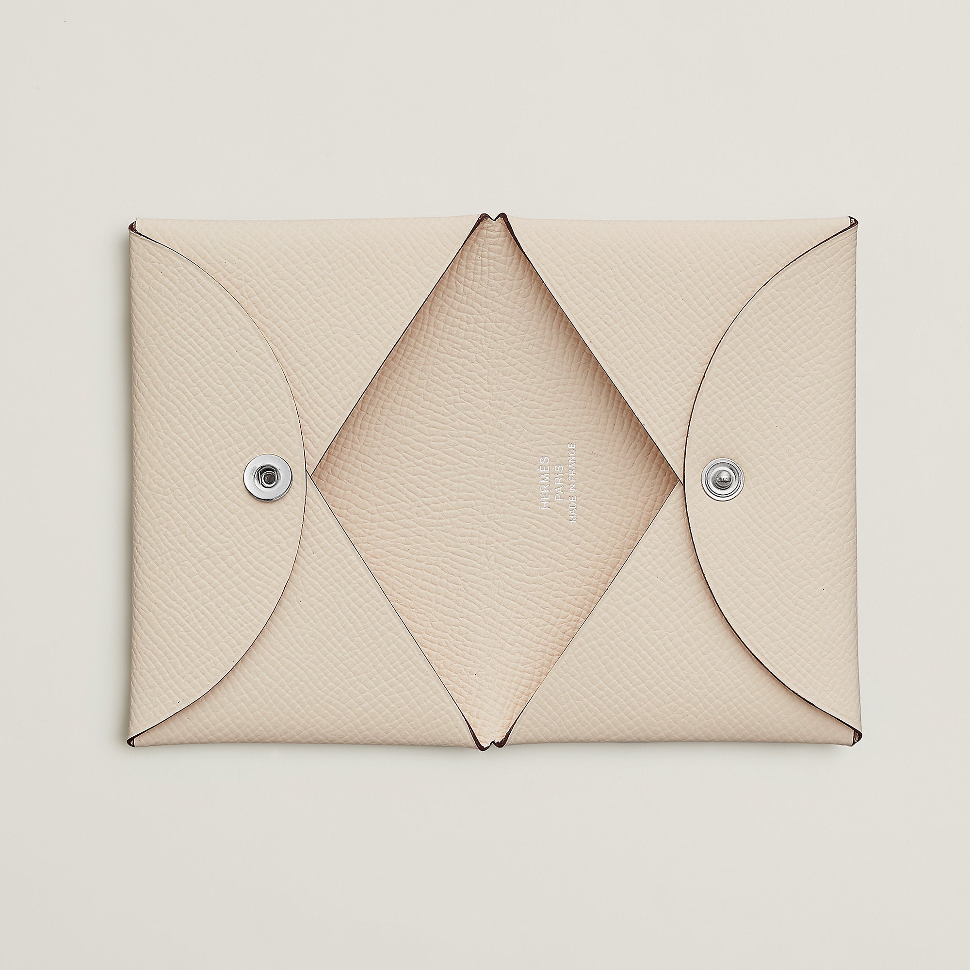 Hermes Calvi Card Holder Craie