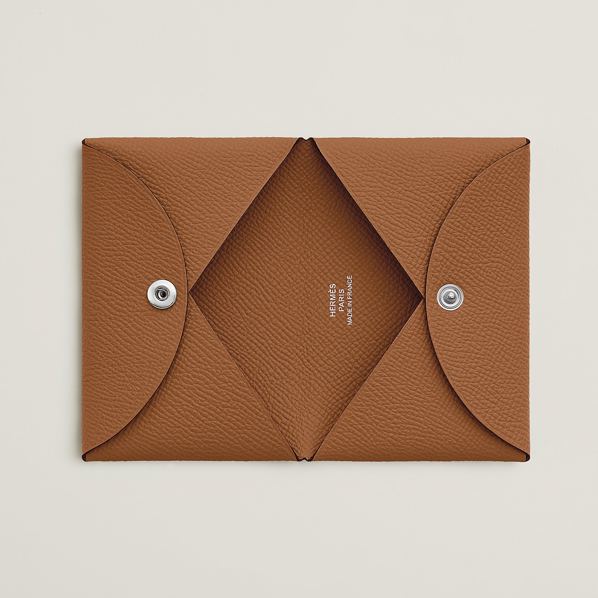 Hermes Calvi Card Holder Gold
