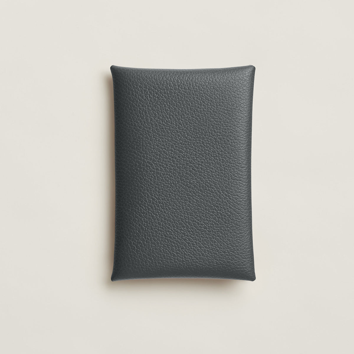 Hermes Calvi Card Holder Gris Misty