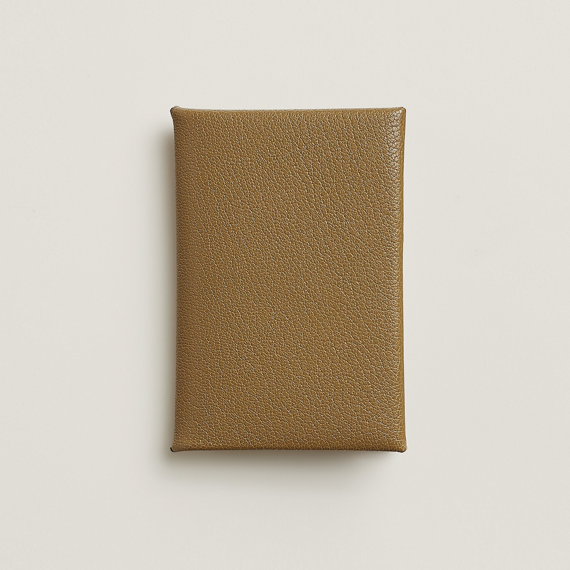 Hermes Calvi Card Holder Bronze Dor