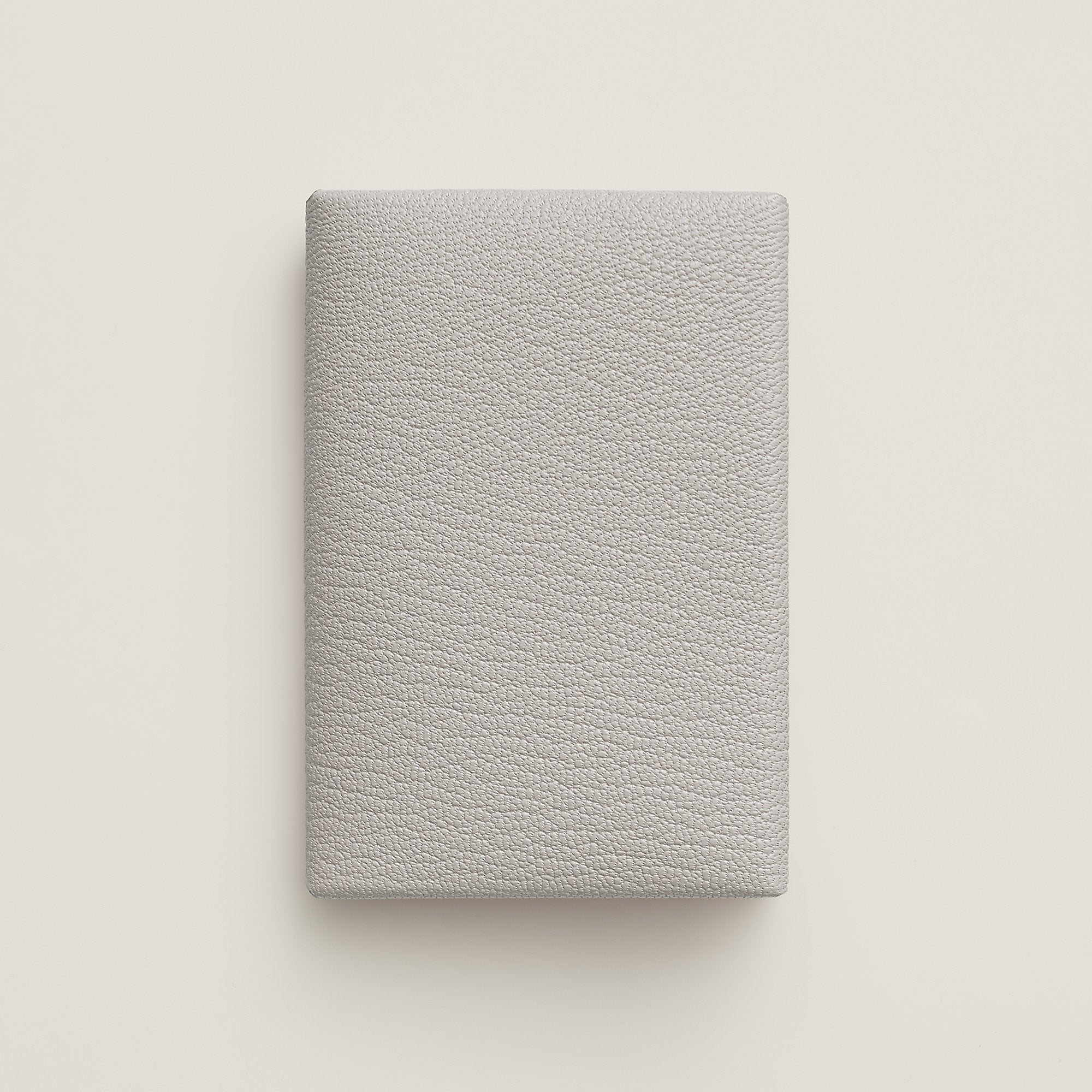 Hermes Calvi Duo Compact Card Holder Gris Perle
