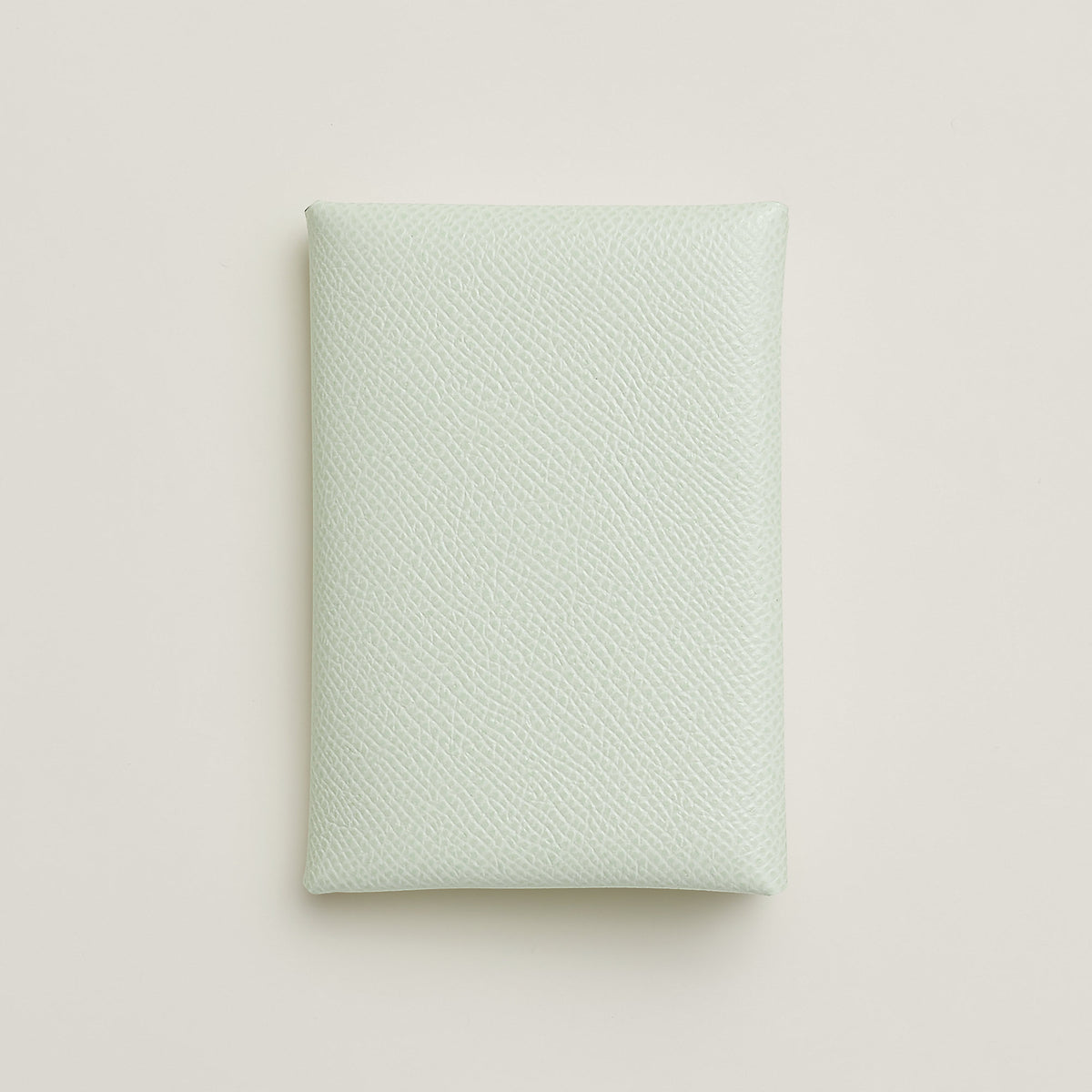 Hermes Calvi Duo Compact Card Holder Vert Fizz