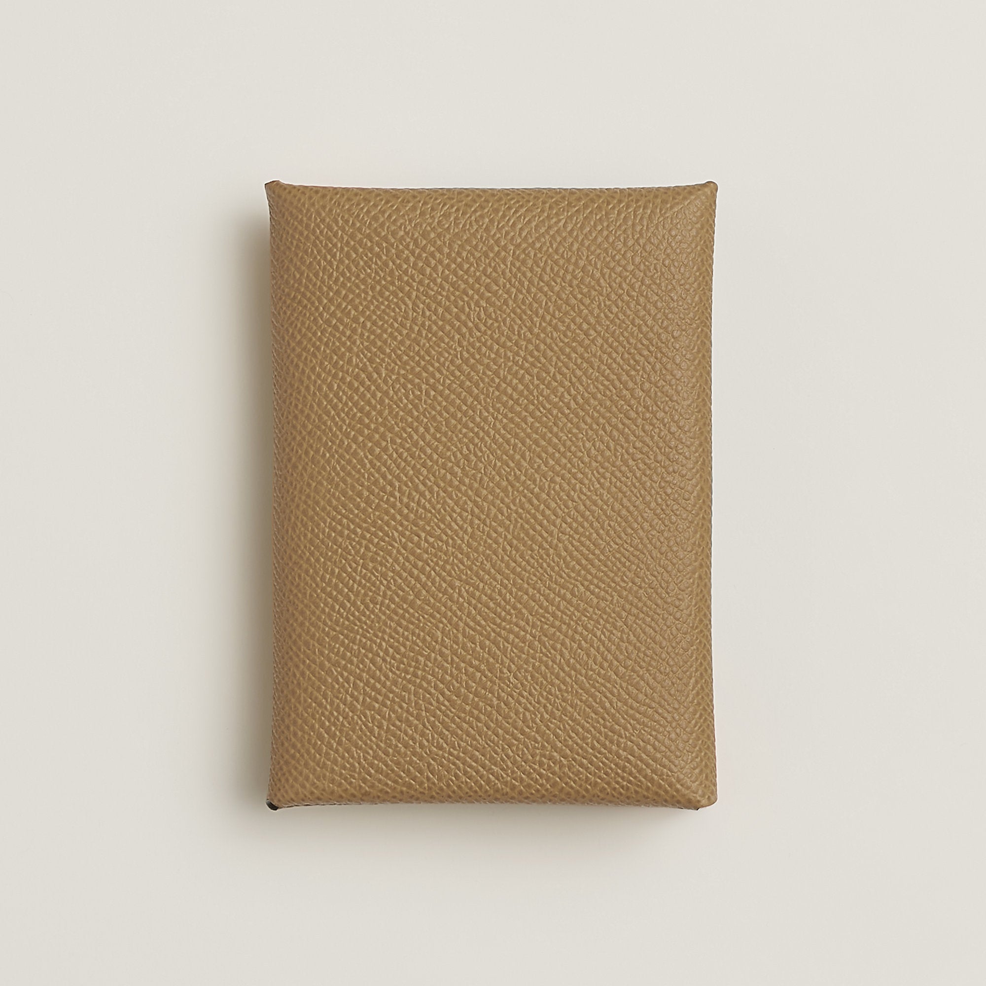 Hermes Calvi Duo Compact Card Holder Dune
