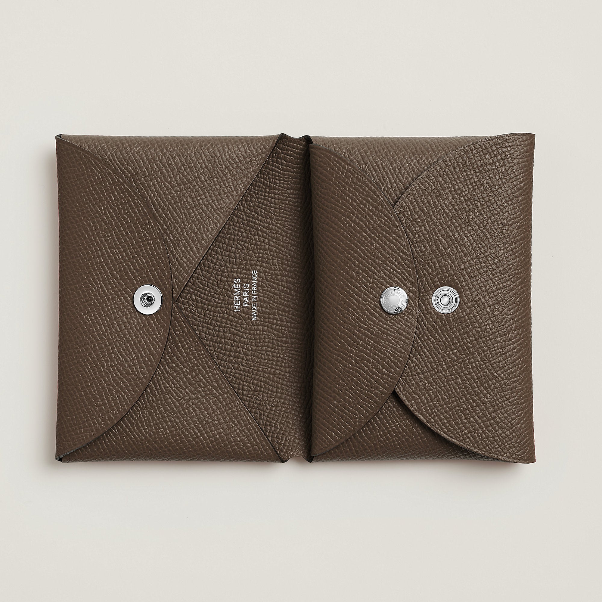 Hermes Calvi Duo Compact Card Holder Corce