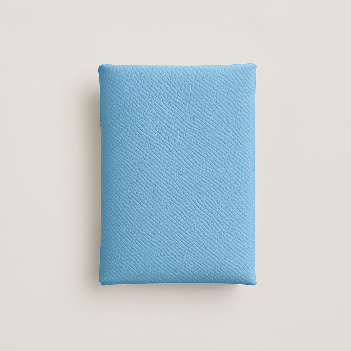 Hermes Calvi Duo Compact Card Holder Cleste