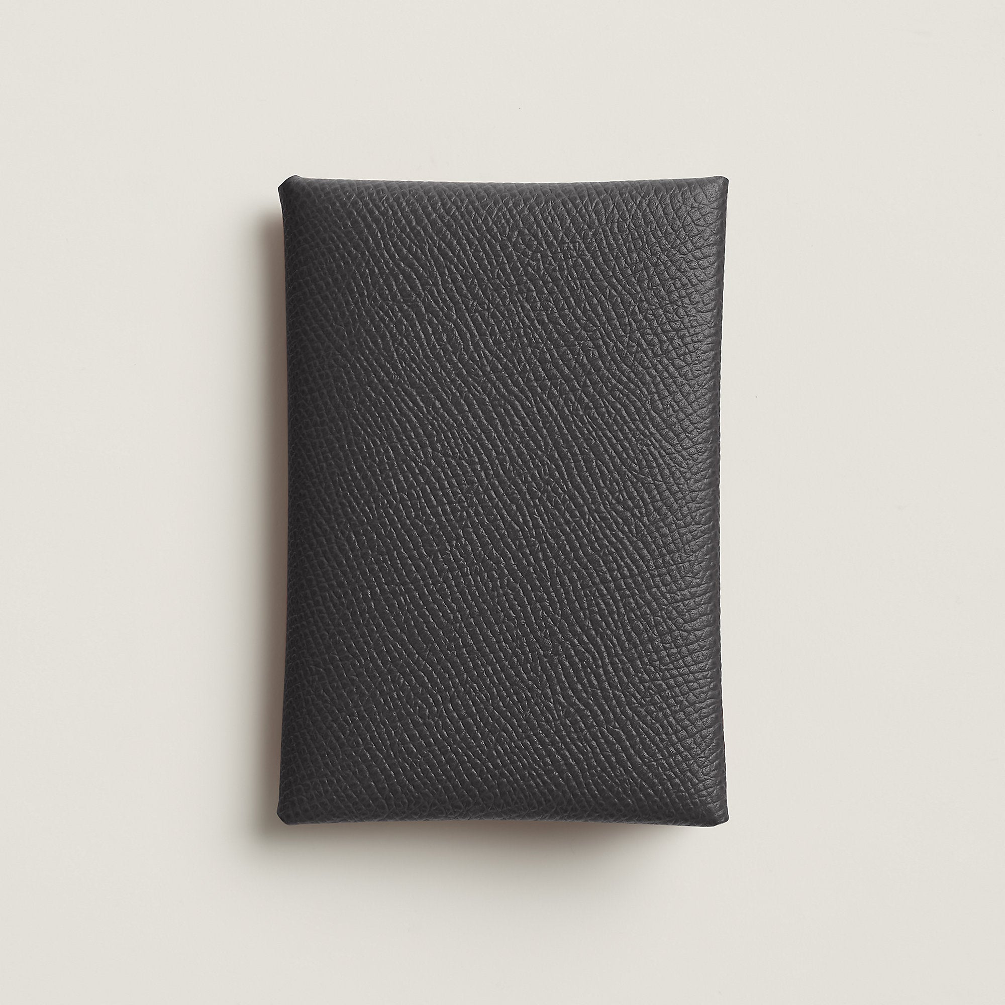 Hermes Calvi Duo Compact Card Holder Ardoise