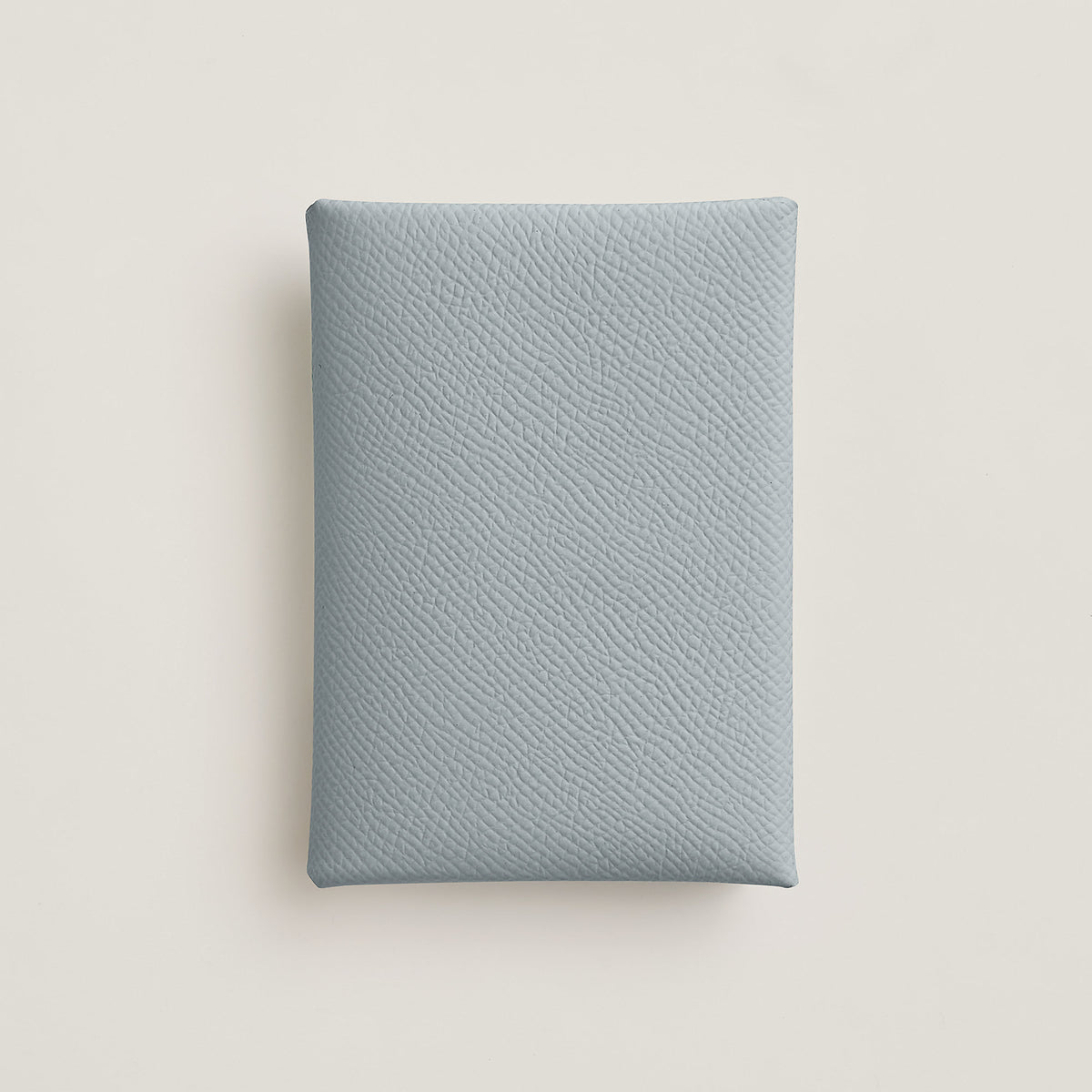 Hermes Calvi Duo Compact Card Holder Bleu Glacier