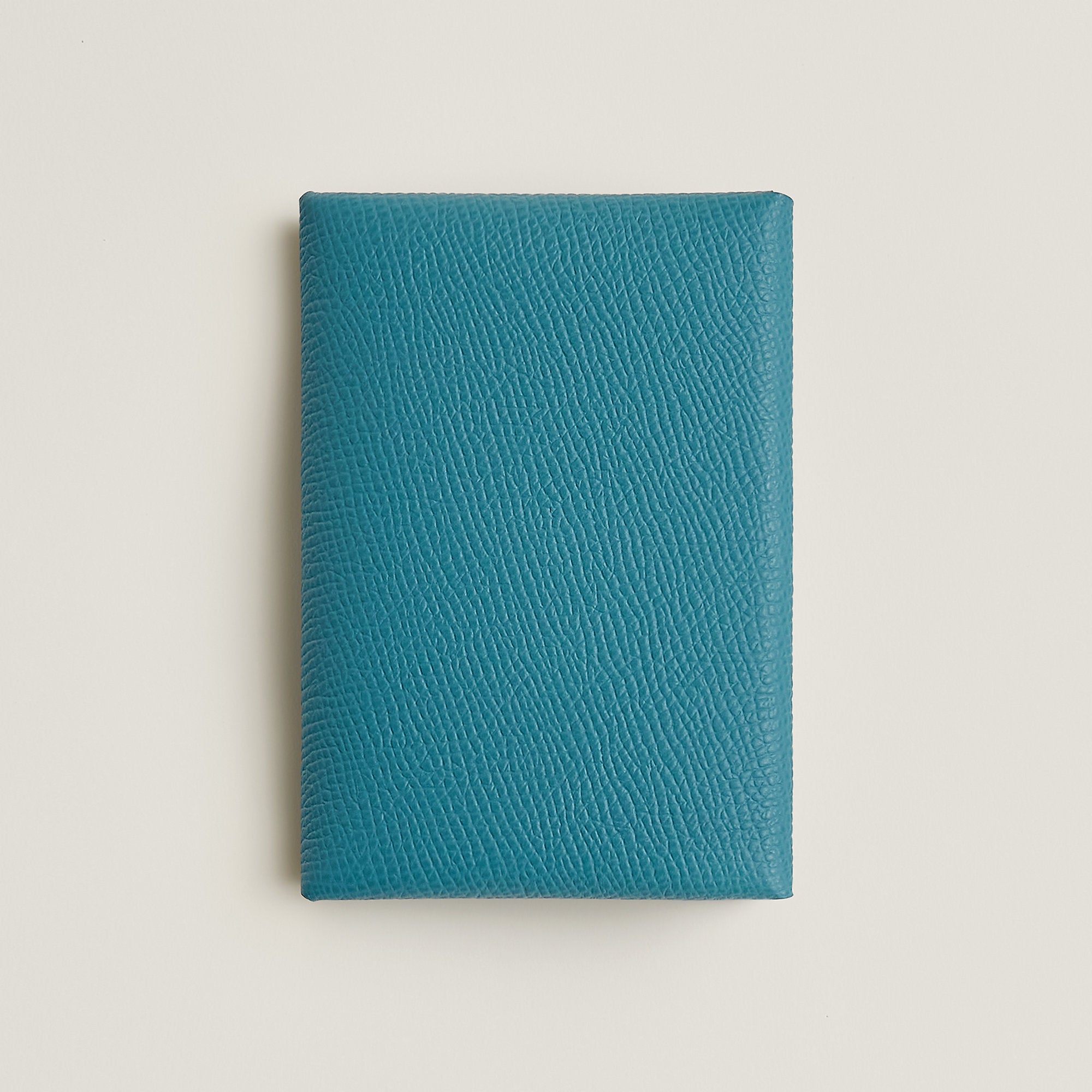 Hermes Calvi Duo Compact Card Holder New Bleu Jean