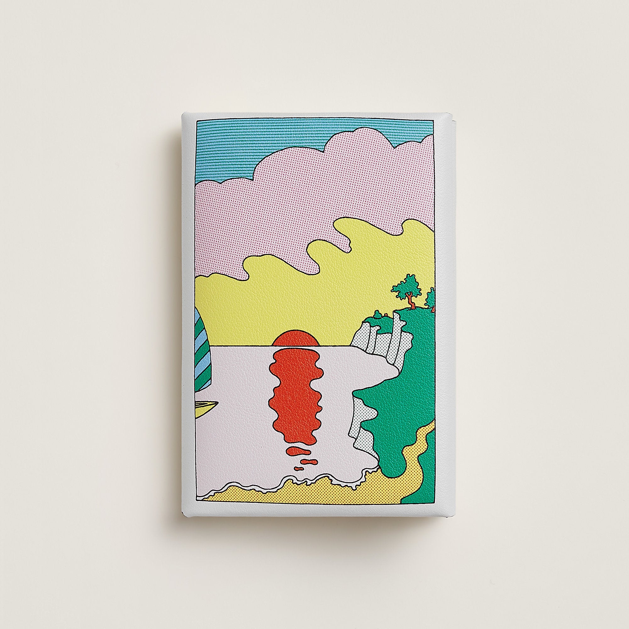 Hermes Calvi Duo Compact Card Holder Blanc
