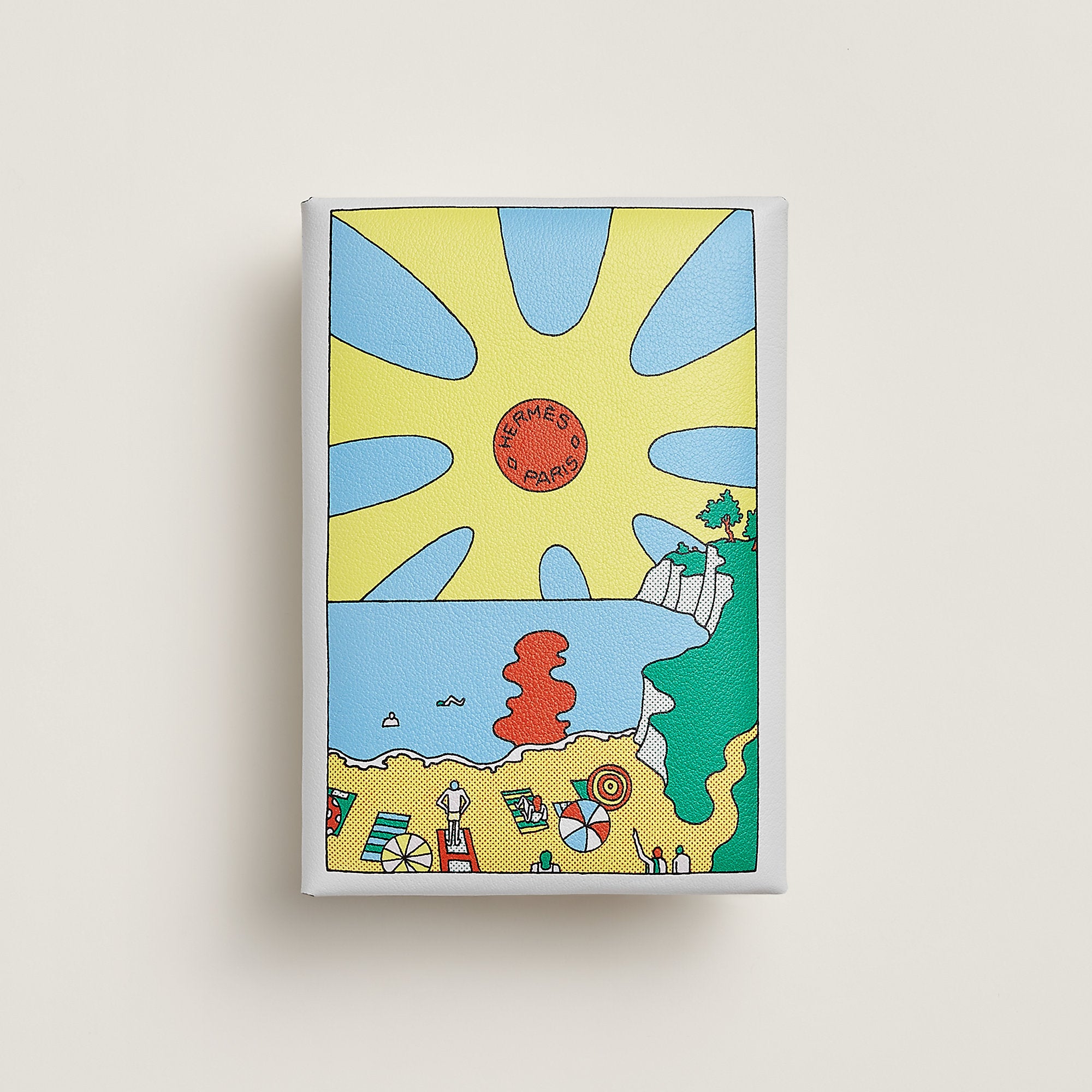 Hermes Calvi Duo Compact Card Holder Blanc