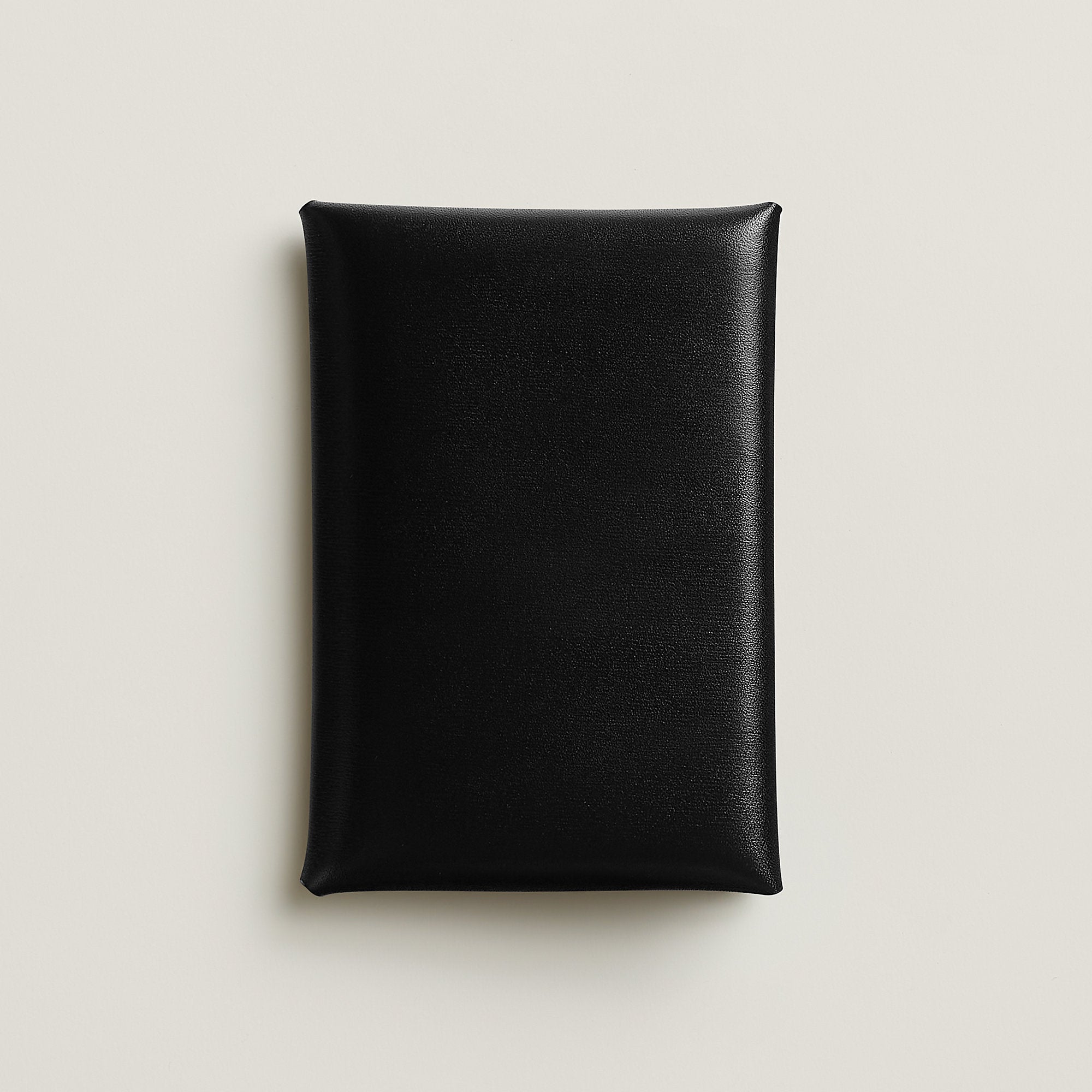 Hermes Calvi Duo Compact Card Holder Noir