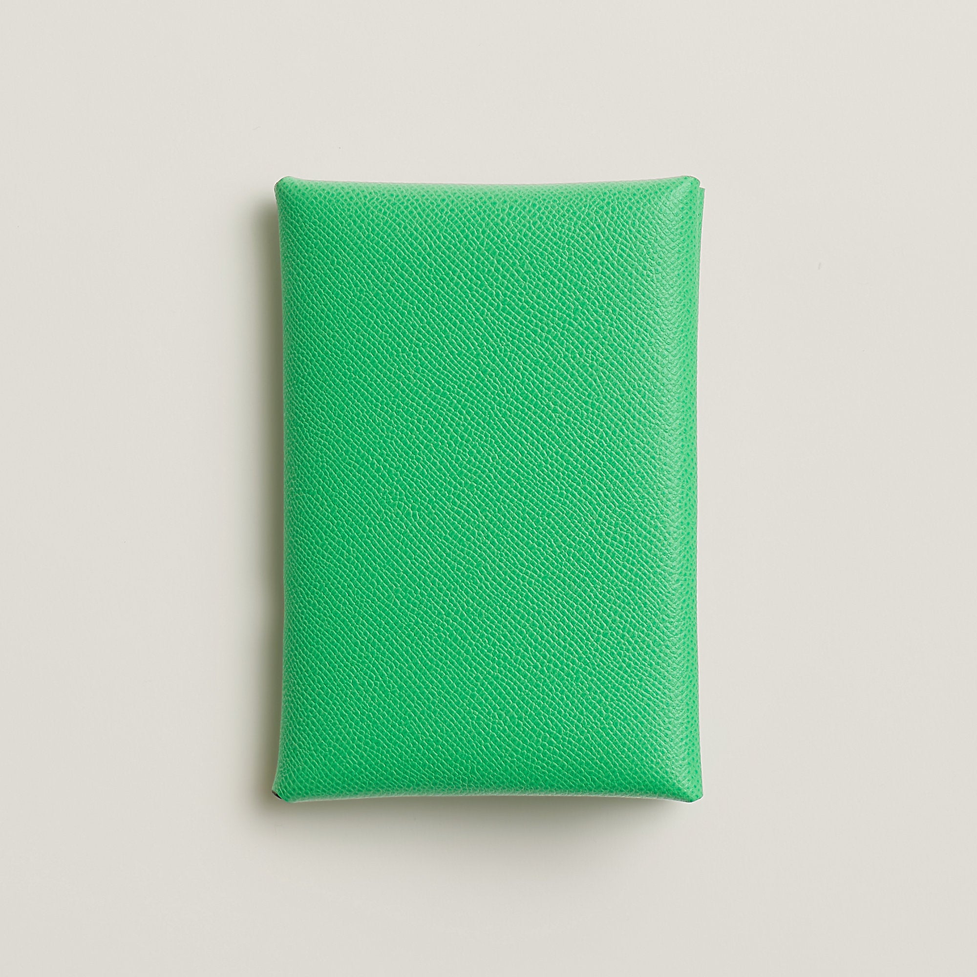 Hermes Calvi Duo Compact Card Holder Vert Comics