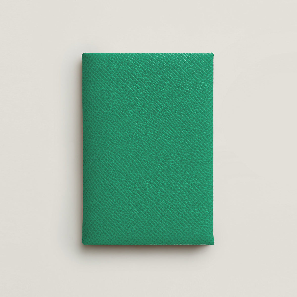 Hermes Calvi Duo Compact Verso Card Holder Vert Vertigo