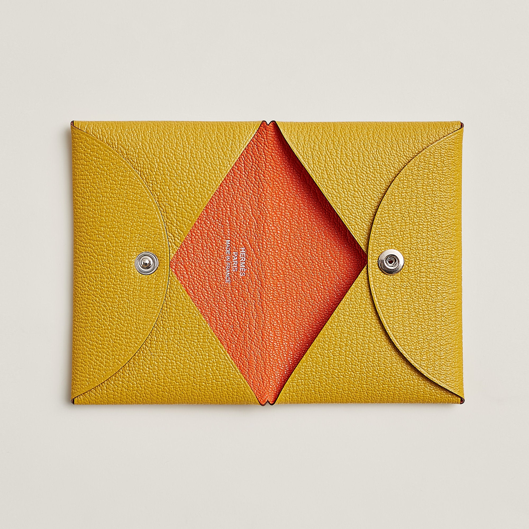 Hermes Calvi Verso Card Holder Cumin