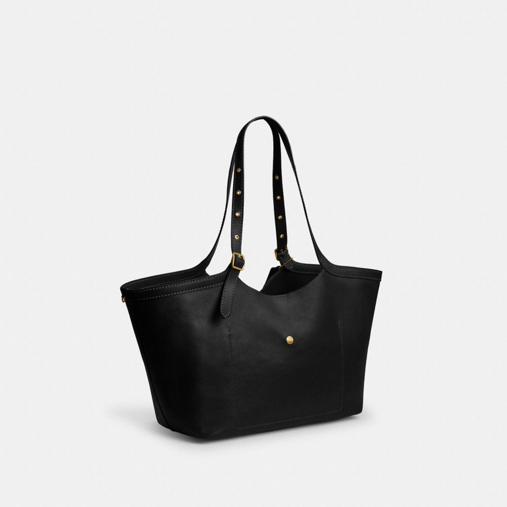 Coach Gramercy Tote Bag Brass Black