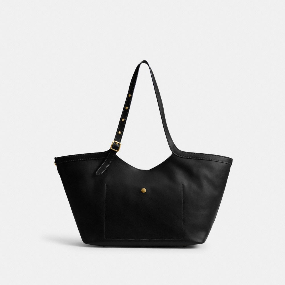 Coach Gramercy Tote Bag Brass Black