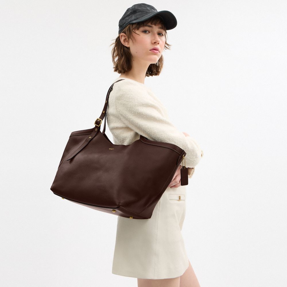Coach Gramercy Tote Bag Brass Maple