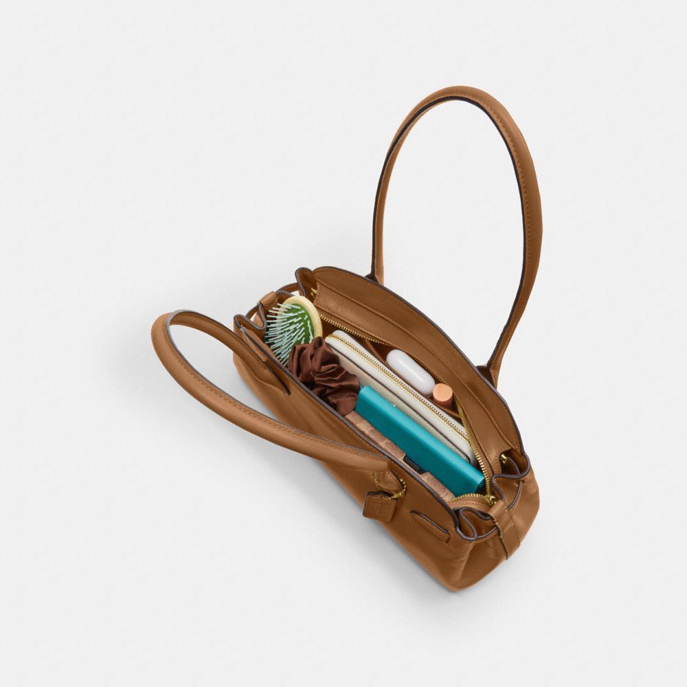 Coach Empire Carryall Bag 34 Brass Honey Brown