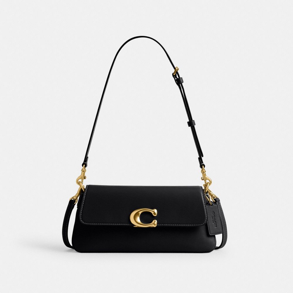 Coach Jet Shoulder Bag Brass Black