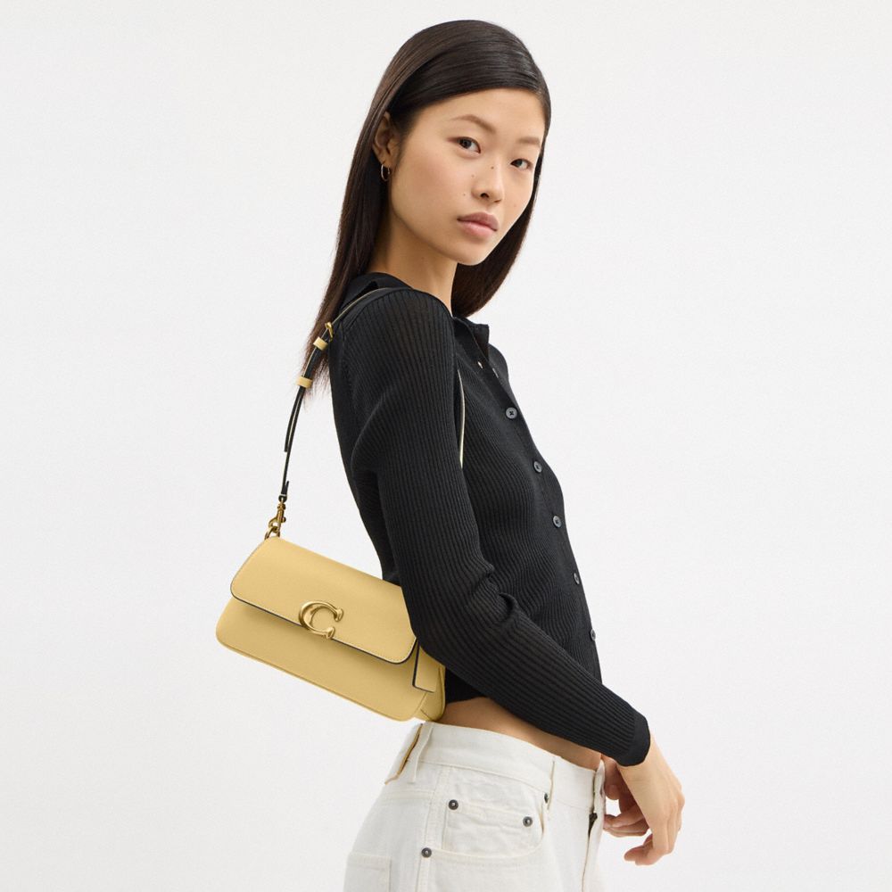 Coach Jet Shoulder Bag Brass Vanilla