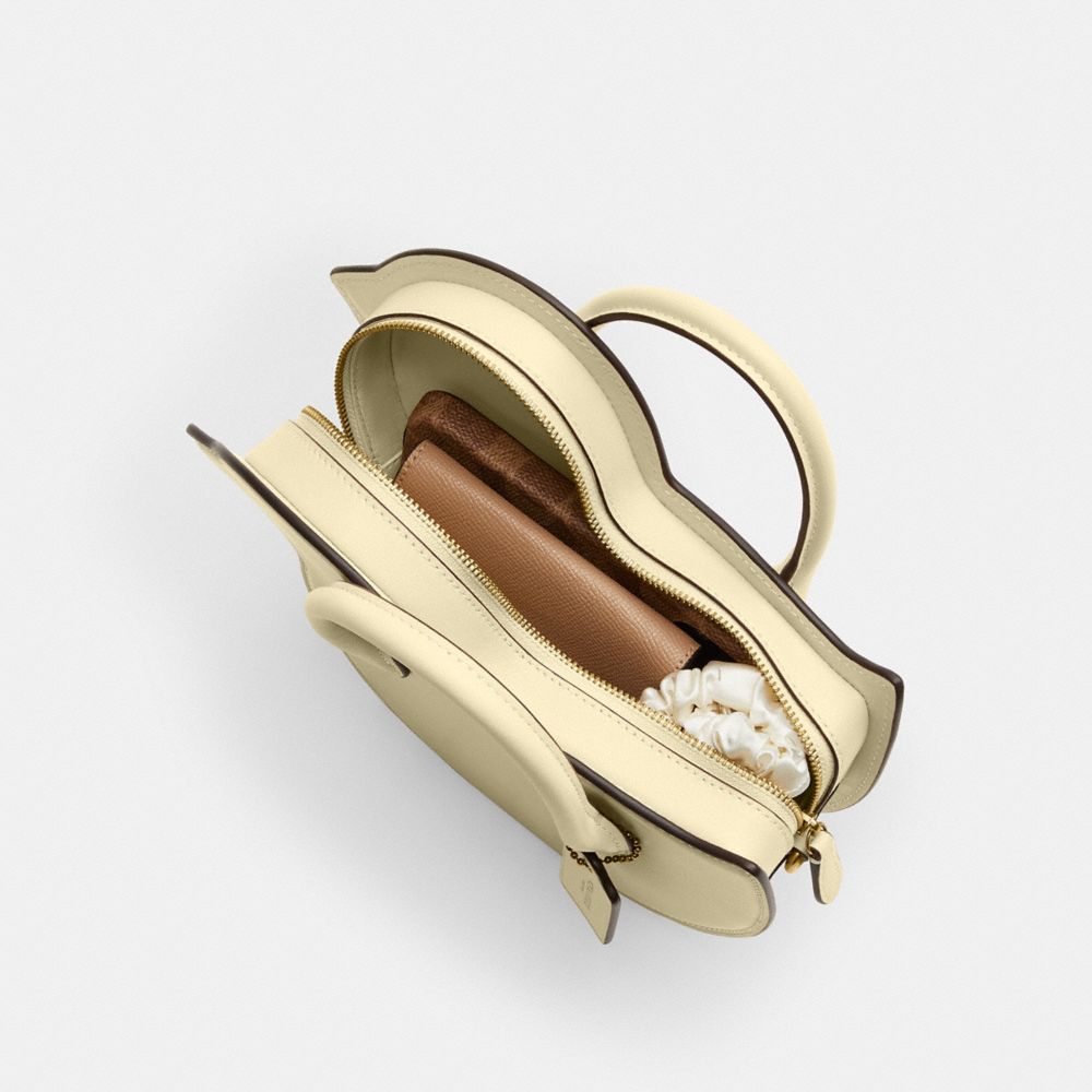Coach Chick Bag In Regenerative Leather Brass Moonlight