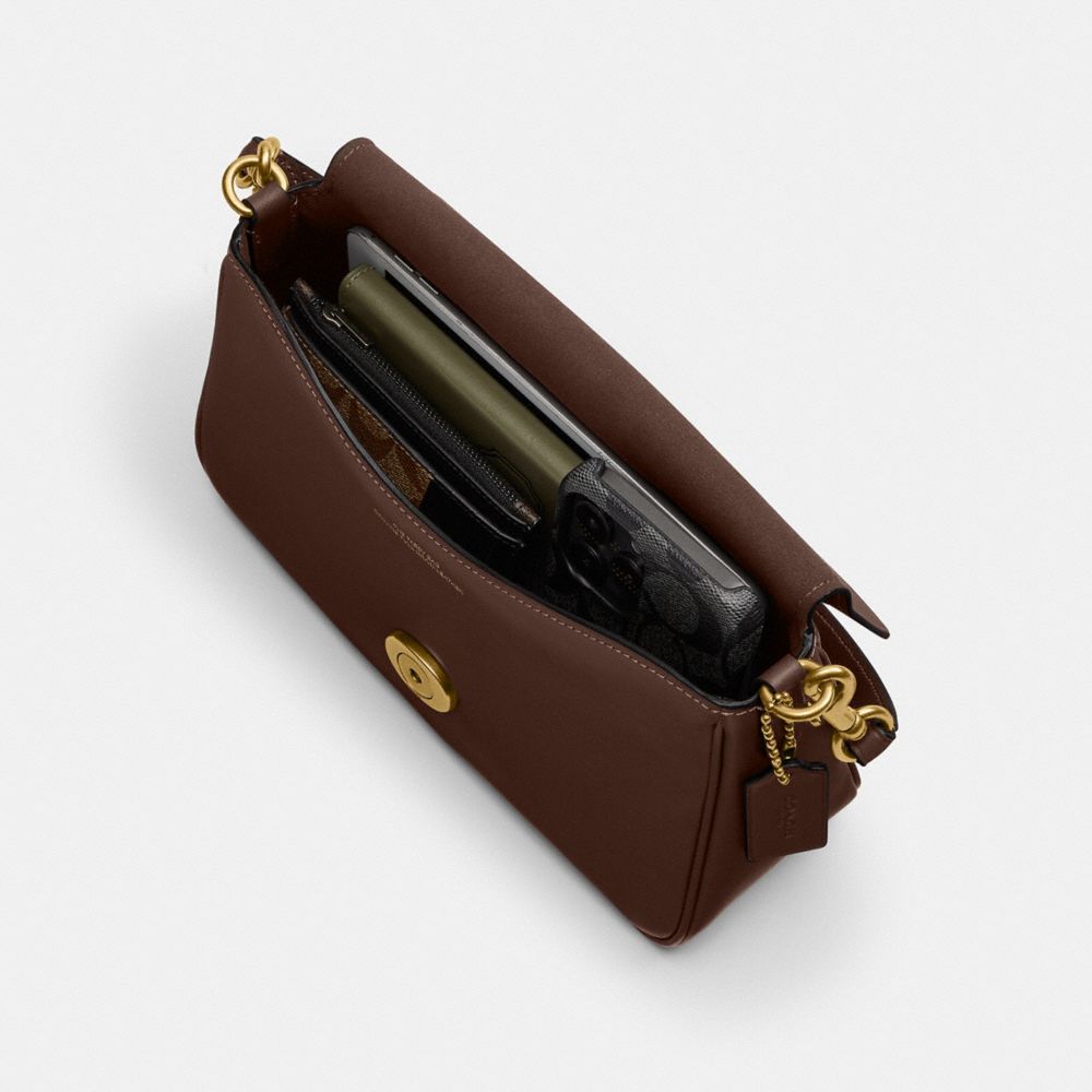 Coach Soft Tabby Shoulder Bag Brass Maple