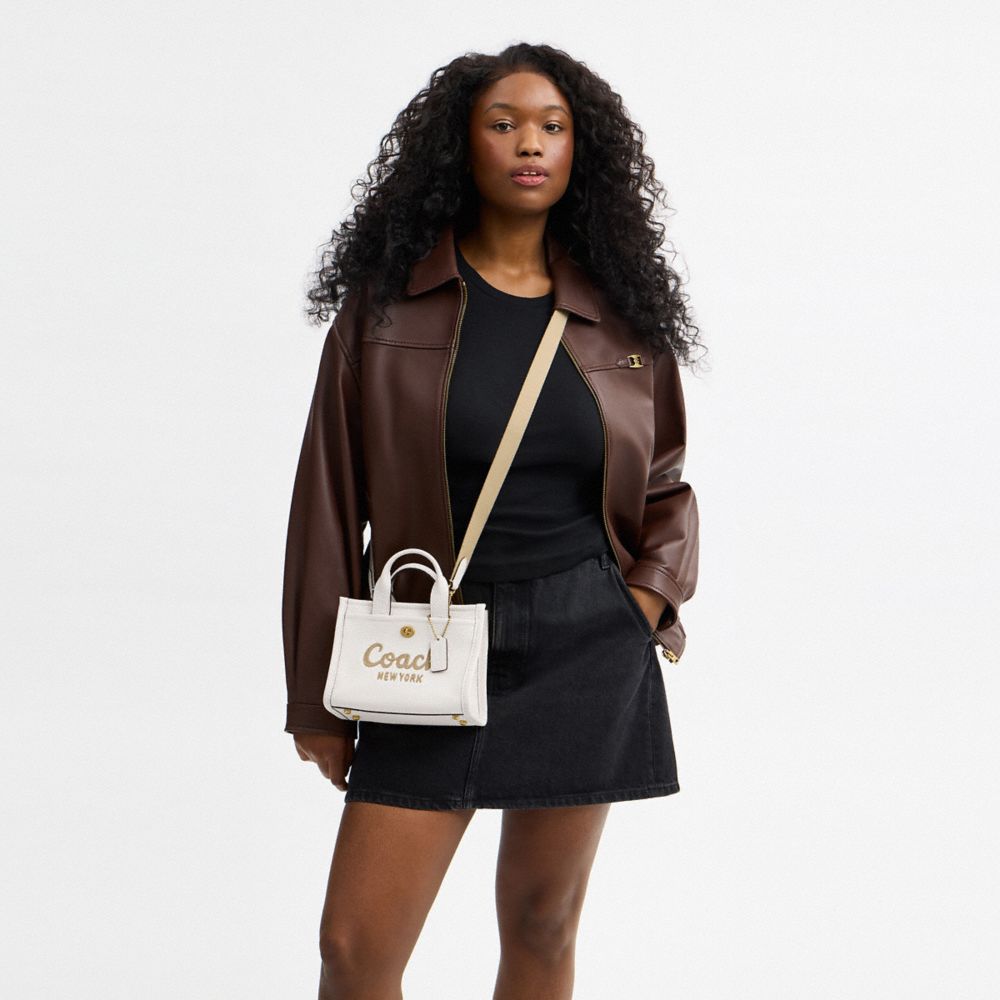 Coach Cargo Tote Bag 20 Brass Chalk