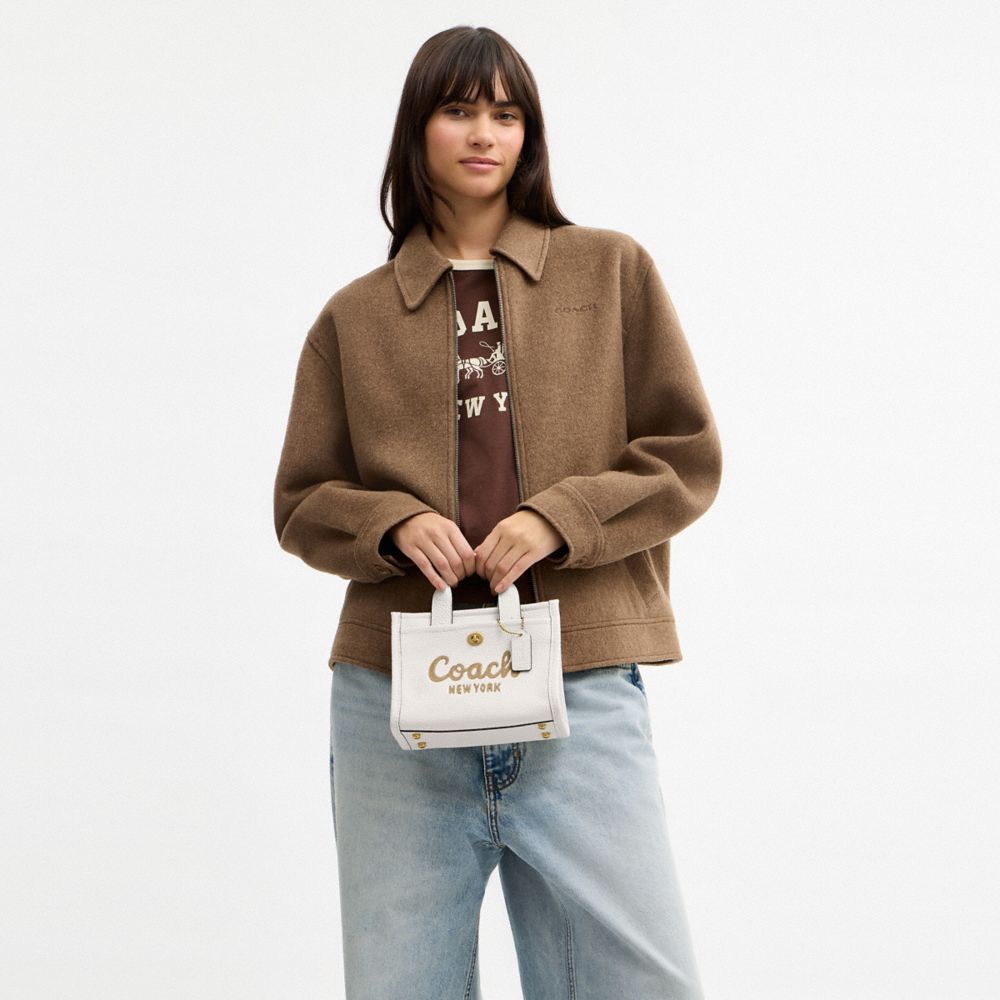Coach Cargo Tote Bag 20 Brass Chalk